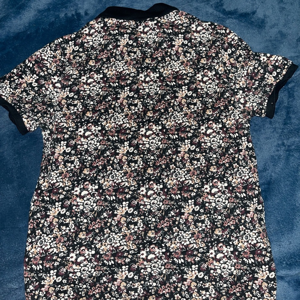 Abercrombie & Fitch Stretch Floral collar shirt (S)